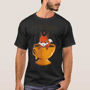 Coffee Mug Heart Sweet Kinder Fox T-Shirt