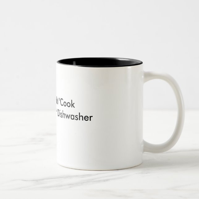 Coffee Mug-Hot cook, hot dishwasher Two-Tone Coffee Mug (Right)