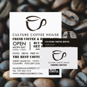 Coffee Mug Icon, Barista, Café, Coffeehouse Flyer