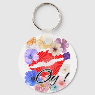 coffee mug: lips and flowers key ring