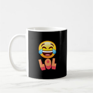 Coffee mug, LOL, Laughing emoji Mug