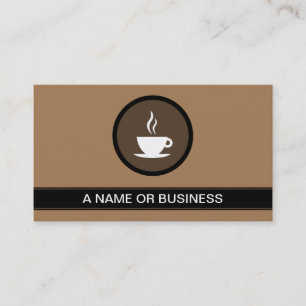 coffee mug mocha bubble business card