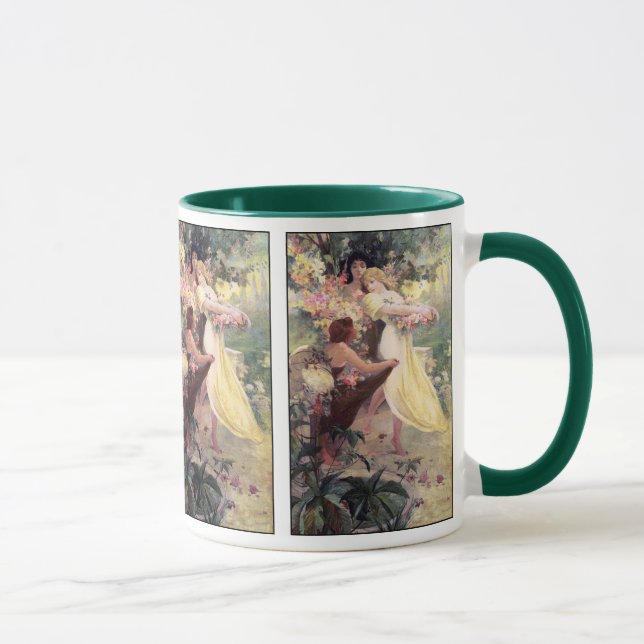 Coffee Mug:  Mucha - Spirit of Spring Mug (Right)
