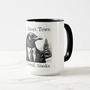 Coffee mug, Raven About Town - Customise town Mug