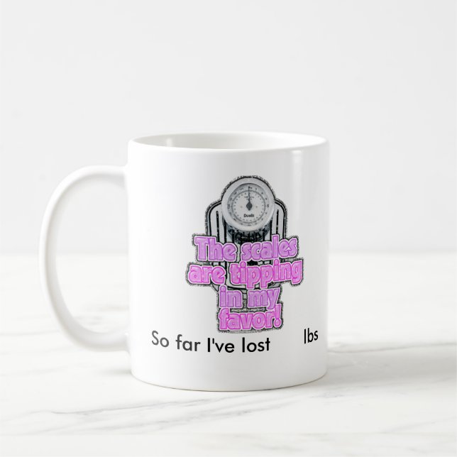 Coffee Mug-So far I've lost ???? lbs Mug (Left)