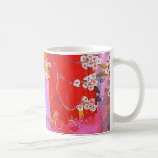 Coffee Mug  Spring garden design with border (Right)