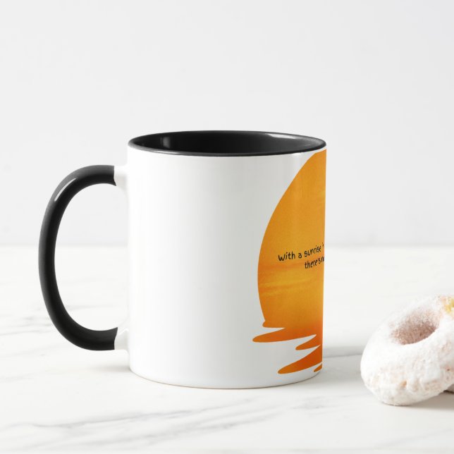 Coffee Mug-Sunrise Mug (With Donut)