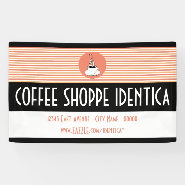 coffee mug swirls shop banner (Horizontal)