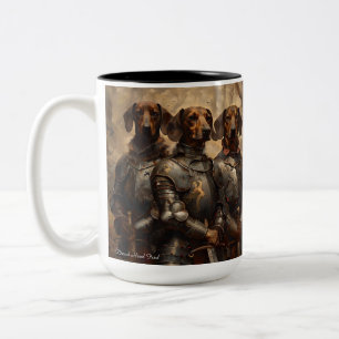 Coffee Mug, "Three Dog Knights" Dead Head Fred Two-Tone Coffee Mug