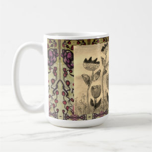 Coffee Mug - Wavy Flowers