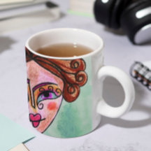 Coffee Mug (Whimsical Woman - 01)