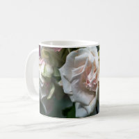 Coffee Mug - White Roses In Bloom Photography