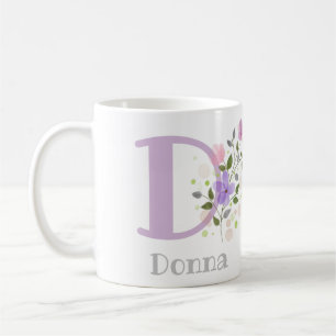 Coffee Mug with a Floral Decoration