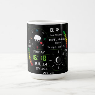 Coffee Mug with a Humorous Digital Design
