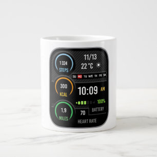 Coffee Mug with a Humorous Digital Design