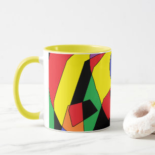 Coffee Mug with Art Colours Design