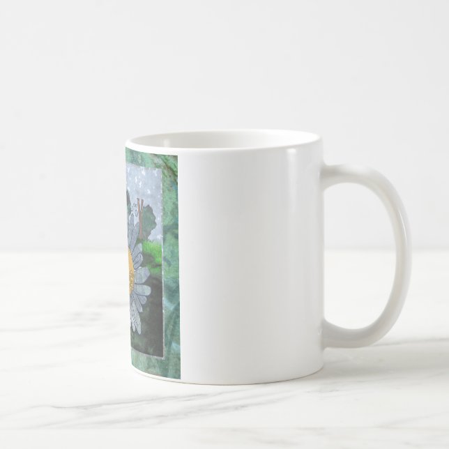 Coffee Mug With Bee And Flower (Right)