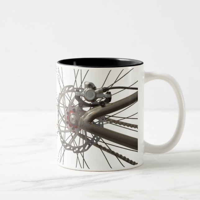 Coffee Mug with Bicycle Back Wheel (Right)