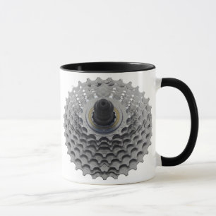 Coffee Mug with Bike Sprocket