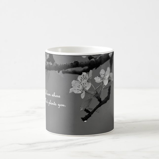 coffee mug with Bloom where God plants you. (Center)