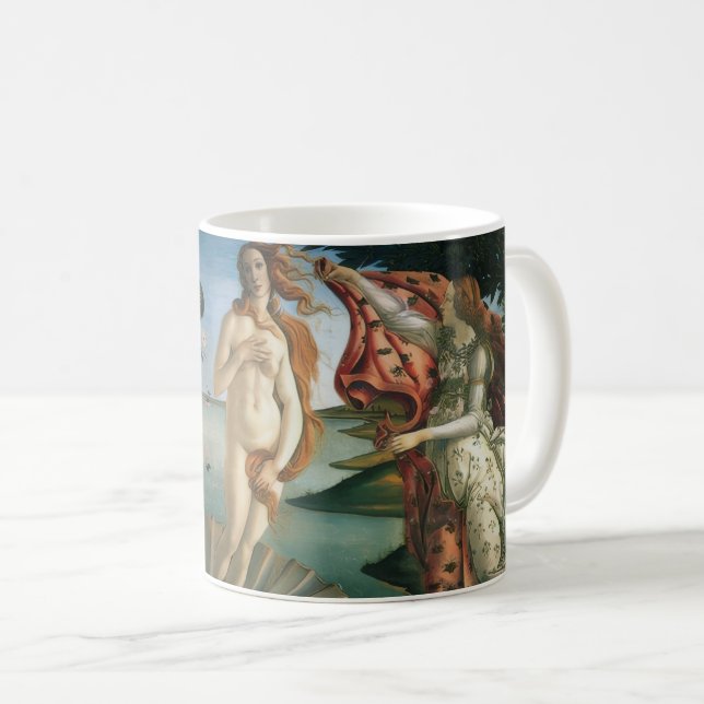 Coffee mug with Botticellis Venus painting (Front Right)