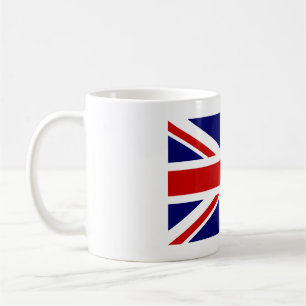 Coffee mug with British Union Jack flag
