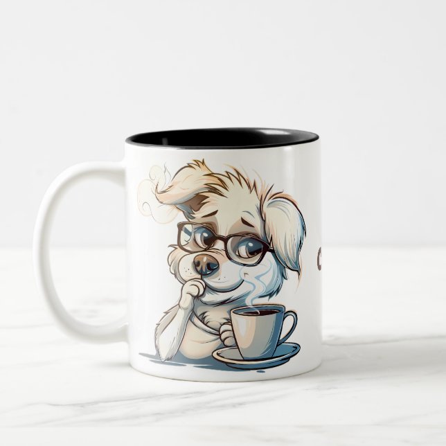Coffee Mug with Cite puppies (Left)