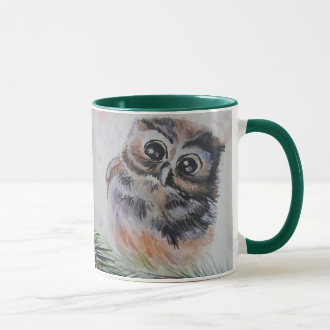 Coffee Mug with Cute Owl (Right)
