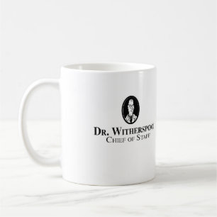 Coffee mug with "Dr. Witherspoon" logo
