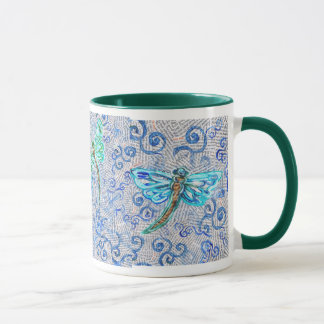 Coffee Mug with DragonFlies