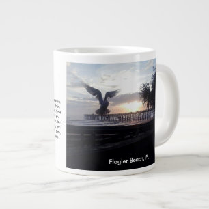 Coffee mug with Flagler Beach, FL photo & poem