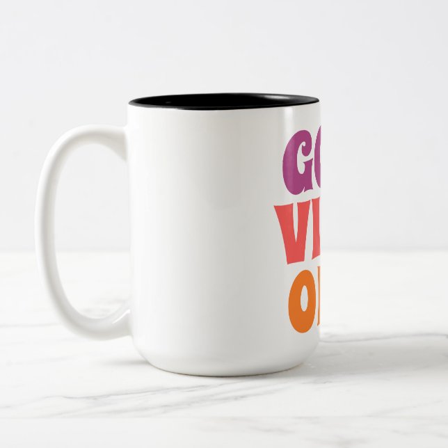 Coffee Mug With Good Vibes  (Left)