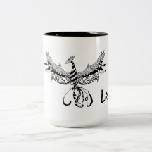 Coffee Mug with Phoenix Design