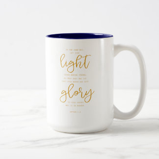 Coffee Mug with Scripture - Matthew 5:16