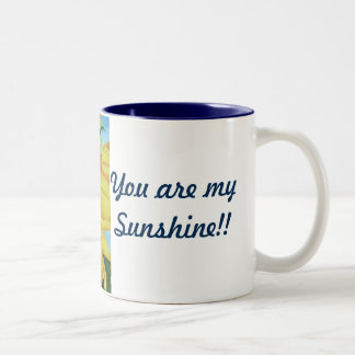 coffee mug with sunflower