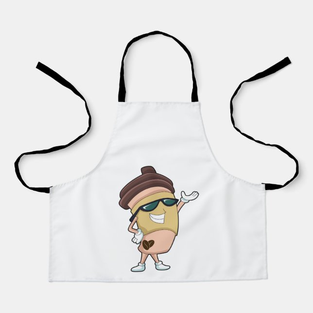 Coffee mug with Sunglasses Apron (Front)