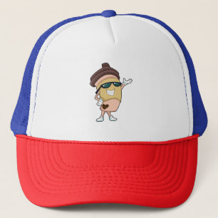 Coffee mug with Sunglasses Trucker Hat