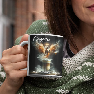 Coffee...My Morning Angel Large Coffee Mug