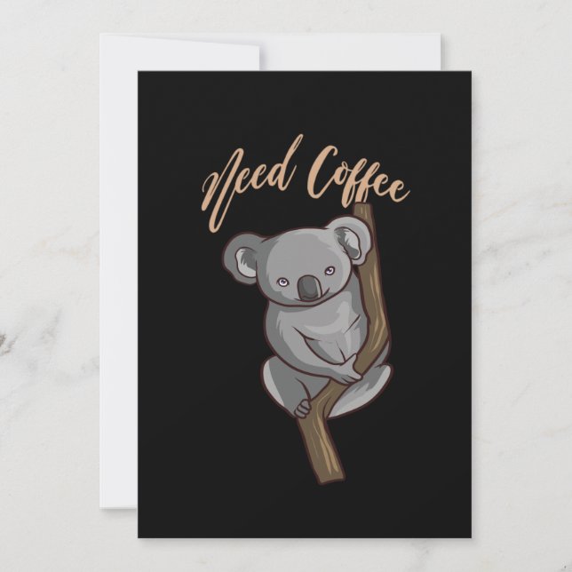 Coffee - Need Coffee Invitation (Front)