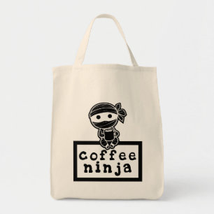 Coffee Ninja Grocery Tote Bag