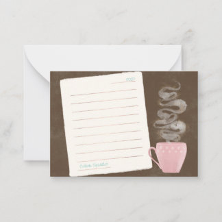 Coffee Notes Mini Note Card