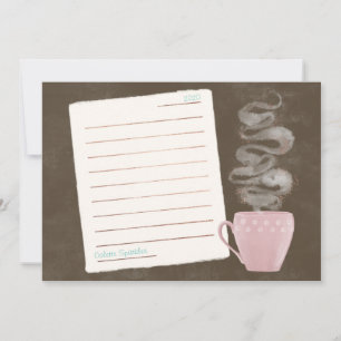 Coffee Notes Note Card