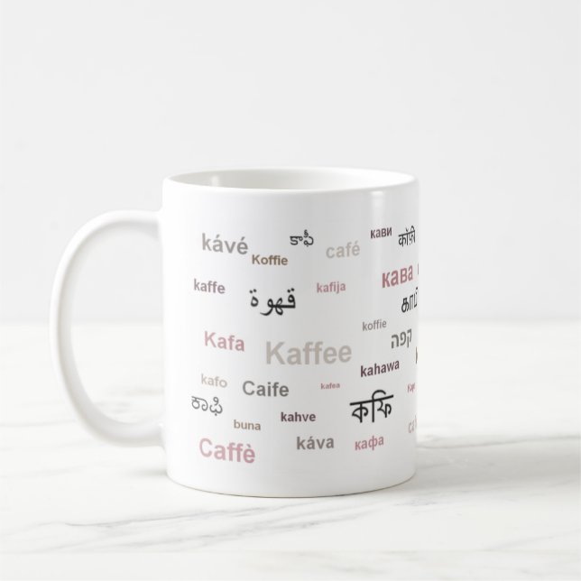 Coffee of the World Mug (in Brown) (Left)
