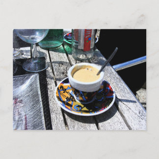 Coffee on Normandy Beach Postcard