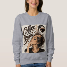 Coffee on the Brain Women's Coffee Lover T-Shirt