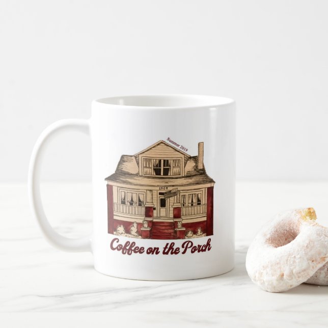 Coffee on the Porch Mug (With Donut)