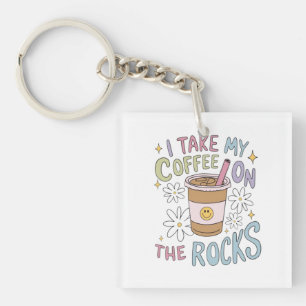 Coffee on the Rocks Key Ring