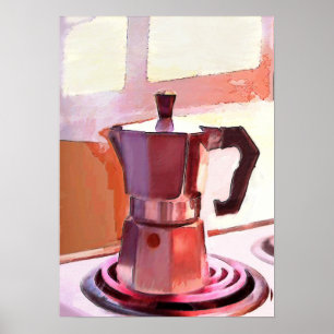 Coffee on the Stove Poster