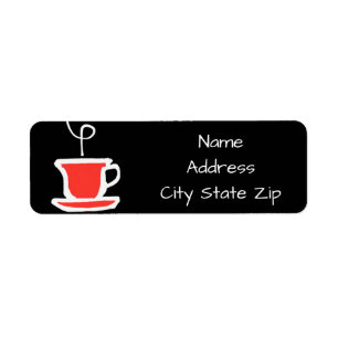 ****COFFEE OR TEA**** LOVER'S RETURN ADDRESS LABEL