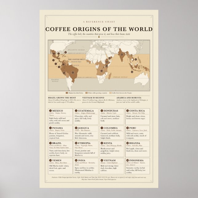 Coffee Origins Poster (Front)
